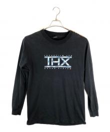 anvil（アンヴィル）の古着「企業ロゴ プリントカットソー」｜ブラック