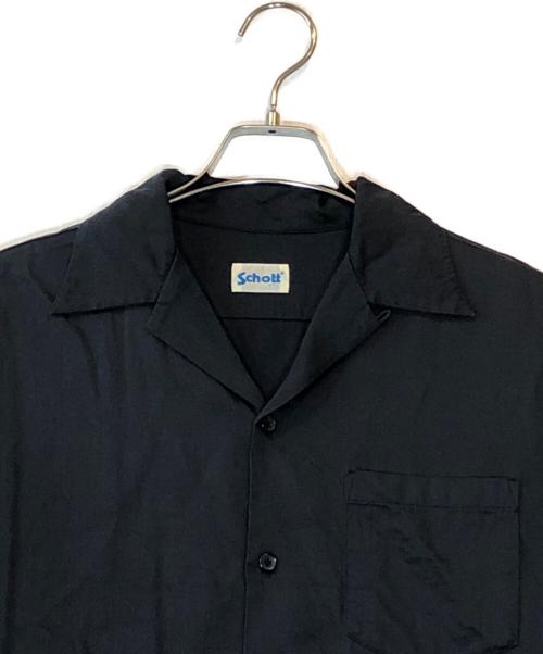 Schott（ショット）Schott (ショット) CR PLAIN SHIRT ブラック サイズ:Mの古着・服飾アイテム