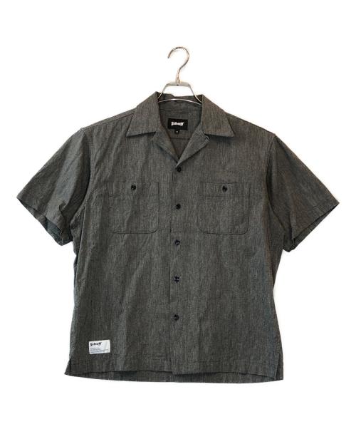 Schott（ショット）Schott (ショット) COTTON COVERT SHIRT グレー サイズ:Mの古着・服飾アイテム