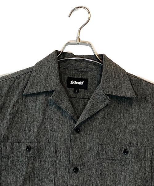 Schott（ショット）Schott (ショット) COTTON COVERT SHIRT グレー サイズ:Mの古着・服飾アイテム
