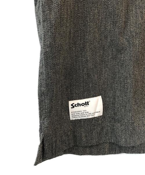 Schott（ショット）Schott (ショット) COTTON COVERT SHIRT グレー サイズ:Mの古着・服飾アイテム