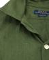 中古・古着 POLO RALPH LAUREN (ポロ・ラルフローレン) クラシック フィット リネン キャンプ シャツ グリーン サイズ:S：14000円