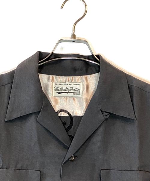 WACKO MARIA（ワコマリア）WACKO MARIA (ワコマリア) 刺繍オープンカラーシャツ グレー サイズ:Lの古着・服飾アイテム
