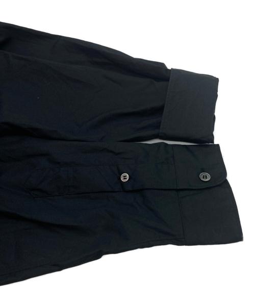 COMME des GARCONS HOMME（コムデギャルソン オム）COMME des GARCONS HOMME (コムデギャルソン オム) DOIHOKOSHO ストライプ切替パッチワークシャツ ブラック サイズ:Lの古着・服飾アイテム