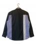 COMME des GARCONS HOMME (コムデギャルソン オム) DOIHOKOSHO ストライプ切替パッチワークシャツ ブラック サイズ:L：25000円