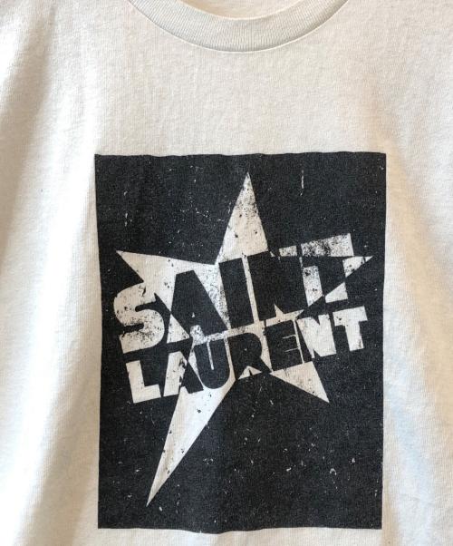 Saint Laurent Paris（サンローランパリ）Saint Laurent Paris (サンローランパリ) プリントTシャツ ホワイト サイズ:Sの古着・服飾アイテム