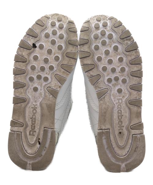 Maison Margiela（メゾンマルジェラ）Maison Margiela (メゾンマルジェラ) REEBOK (リーボック) クラシック レザー メモリーオブ メゾン マルジェラ ホワイト サイズ:23.5cmの古着・服飾アイテム