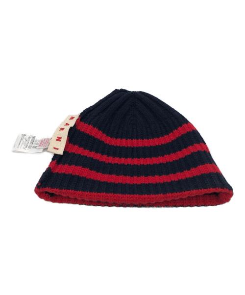 MARNI（マルニ）MARNI (マルニ) Wool Beanie ネイビー サイズ:Lの古着・服飾アイテム