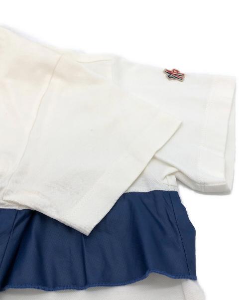 MONCLER（モンクレール）MONCLER (モンクレール) 異素材フリルカットソー ホワイト サイズ:XSの古着・服飾アイテム