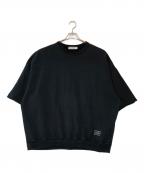 COOTIEクーティー）の古着「Plain Cut-Off Crewneck Sweatshirt」｜ブラック