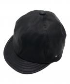 the fat hatterザ ファットハッター）の古着「Billie Leather Cap」｜ブラック