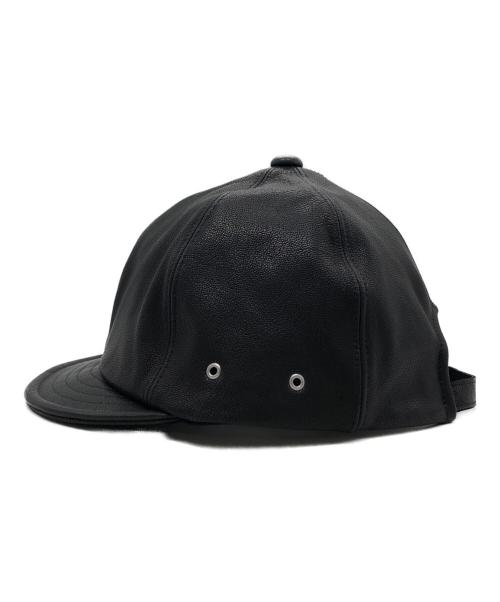 the fat hatter（ザ ファットハッター）THE FAT HATTER (ザ ファットハッター) Billie Leather Cap ブラック サイズ:Mの古着・服飾アイテム