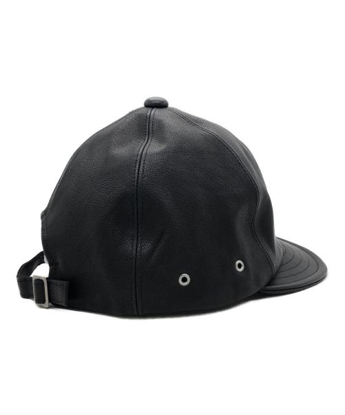 the fat hatter（ザ ファットハッター）THE FAT HATTER (ザ ファットハッター) Billie Leather Cap ブラック サイズ:Mの古着・服飾アイテム