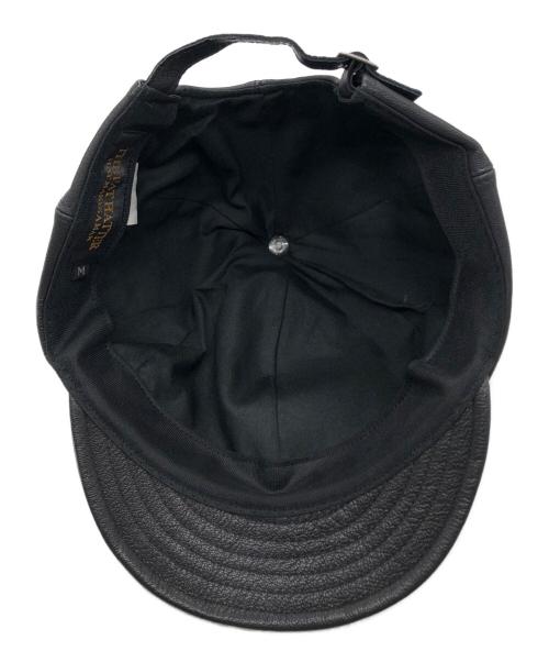 the fat hatter（ザ ファットハッター）THE FAT HATTER (ザ ファットハッター) Billie Leather Cap ブラック サイズ:Mの古着・服飾アイテム