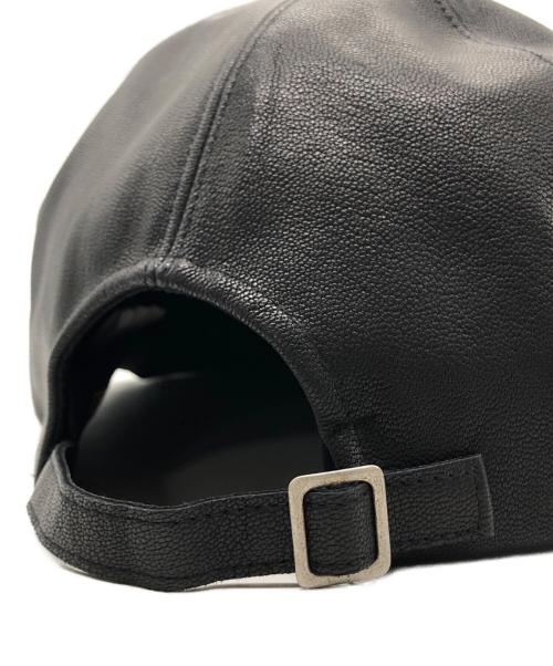 the fat hatter（ザ ファットハッター）THE FAT HATTER (ザ ファットハッター) Billie Leather Cap ブラック サイズ:Mの古着・服飾アイテム