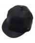 THE FAT HATTER（ザ ファットハッター）の古着「Billie Leather Cap」｜ブラック