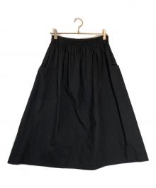 atelier naruse（アトリエナルセ）の古着「cotton patch pocket skirt」｜ブラック