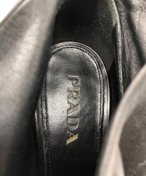 PRADA（プラダ）PRADA (プラダ) ショートブーツ ブラック サイズ:37 1/2の古着・服飾アイテム