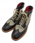 REGAL Shoe & Co.リーガル シュー＆カンパニー）の古着「スペクテイターブーツ」｜グレー×ブラック