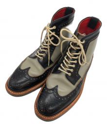 REGAL Shoe & Co.（リーガル シュー＆カンパニー）の古着「スペクテイターブーツ」｜グレー×ブラック