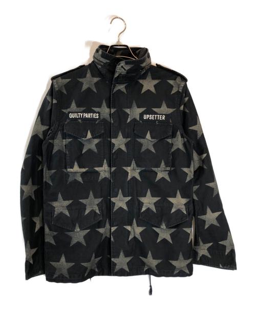 WACKO MARIA（ワコマリア）WACKO MARIA (ワコマリア) スター柄 M65ジャケット ブラック サイズ:Lの古着・服飾アイテム