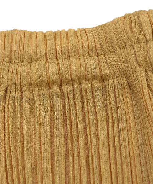 PLEATS PLEASE（プリーツプリーズ）PLEATS PLEASE (プリーツプリーズ) プリーツスカート イエロー サイズ:4の古着・服飾アイテム