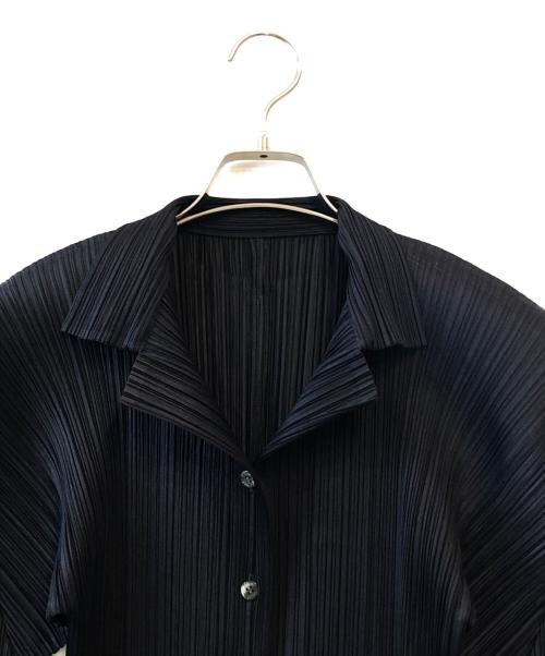 PLEATS PLEASE（プリーツプリーズ）PLEATS PLEASE (プリーツプリーズ) プリーツカーディガン ネイビー サイズ:３の古着・服飾アイテム