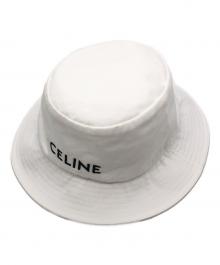 CELINE（セリーヌ）の古着「クラシックロゴ バケットハット」｜ホワイト