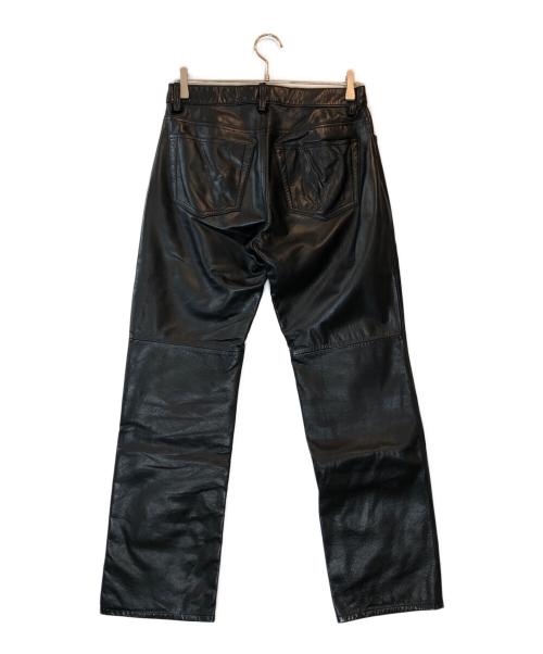 OLD GAP（オールドギャップ）OLD GAP (オールドギャップ) カウレザーパンツ ブラック サイズ:W30×L30の古着・服飾アイテム