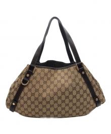 GUCCI（グッチ）の古着「ggキャンバス ショルダーバッグ」｜ベージュ