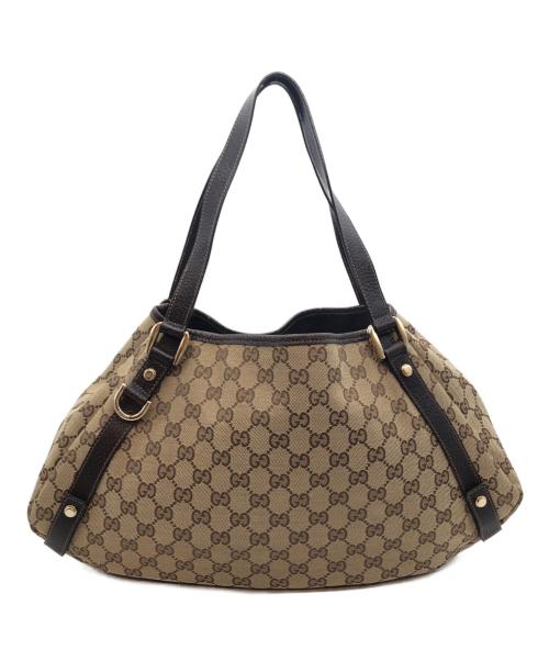 GUCCI（グッチ）GUCCI (グッチ) ggキャンバス ショルダーバッグ ベージュの古着・服飾アイテム