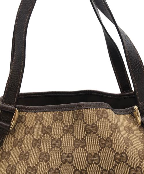 GUCCI（グッチ）GUCCI (グッチ) ggキャンバス ショルダーバッグ ベージュの古着・服飾アイテム