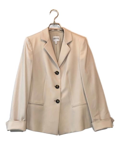 ARMANI COLLEZIONI（アルマーニ コレツィオーニ）ARMANI COLLEZIONI (アルマーニ コレツィオーニ) 3Bジャケット ベージュ サイズ:38の古着・服飾アイテム