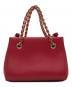 Salvatore Ferragamo (サルヴァトーレ フェラガモ) ヴァラリボンチェーンハンドバッグ レッド：50000円