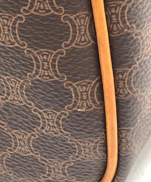 CELINE（セリーヌ）CELINE (セリーヌ) マカダム柄ハンドバッグ ブラウンの古着・服飾アイテム