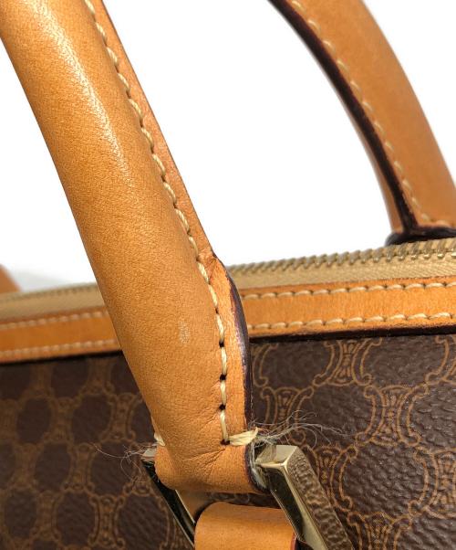 CELINE（セリーヌ）CELINE (セリーヌ) マカダム柄ハンドバッグ ブラウンの古着・服飾アイテム