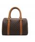 CELINE (セリーヌ) マカダム柄ハンドバッグ ブラウン：30000円
