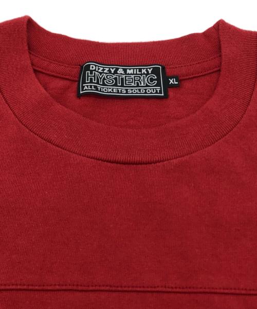 Hysteric Glamour（ヒステリックグラマー）Hysteric Glamour (ヒステリックグラマー) HYS STARS Tシャツ レッド サイズ:XLの古着・服飾アイテム