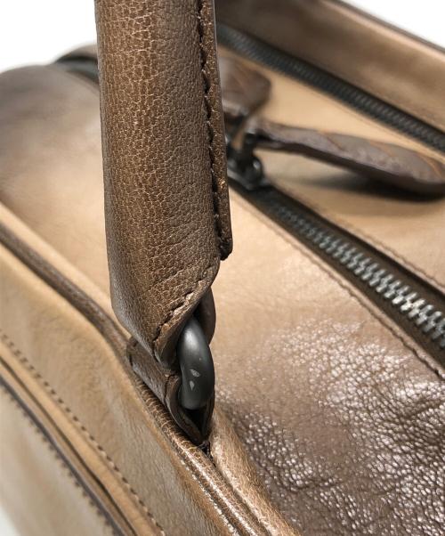 BOTTEGA VENETA（ボッテガベネタ）BOTTEGA VENETA (ボッテガベネタ) ブレラ グラデーションレザーハンドバッグ ブラウンの古着・服飾アイテム