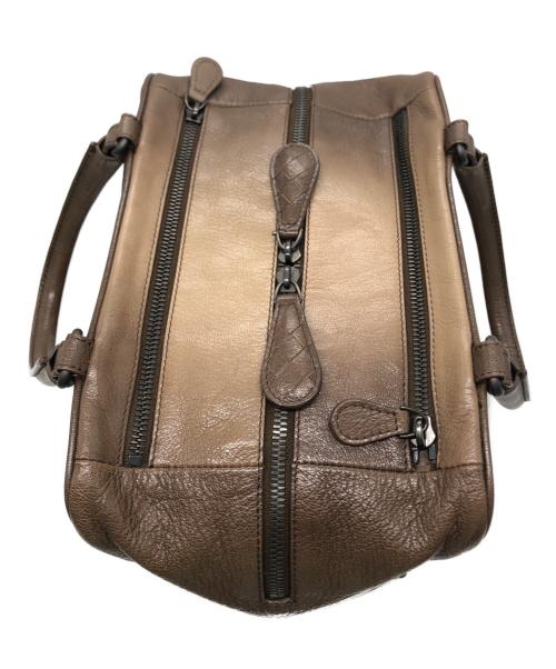BOTTEGA VENETA（ボッテガベネタ）BOTTEGA VENETA (ボッテガベネタ) ブレラ グラデーションレザーハンドバッグ ブラウンの古着・服飾アイテム