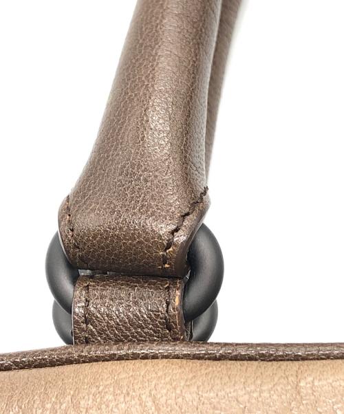 BOTTEGA VENETA（ボッテガベネタ）BOTTEGA VENETA (ボッテガベネタ) ブレラ グラデーションレザーハンドバッグ ブラウンの古着・服飾アイテム