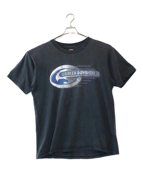 HARLEY-DAVIDSON（ハーレーダビッドソン）HARLEY-DAVIDSON (ハーレーダビッドソン) プリントカットソー ブラック サイズ:XLの古着・服飾アイテム