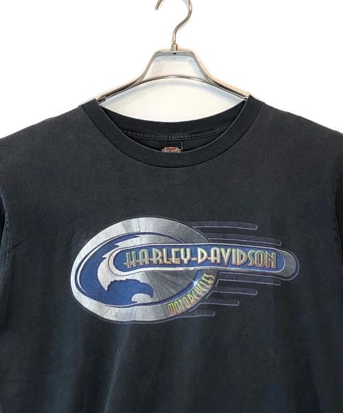 HARLEY-DAVIDSON（ハーレーダビッドソン）HARLEY-DAVIDSON (ハーレーダビッドソン) プリントカットソー ブラック サイズ:XLの古着・服飾アイテム