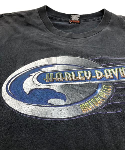 HARLEY-DAVIDSON（ハーレーダビッドソン）HARLEY-DAVIDSON (ハーレーダビッドソン) プリントカットソー ブラック サイズ:XLの古着・服飾アイテム