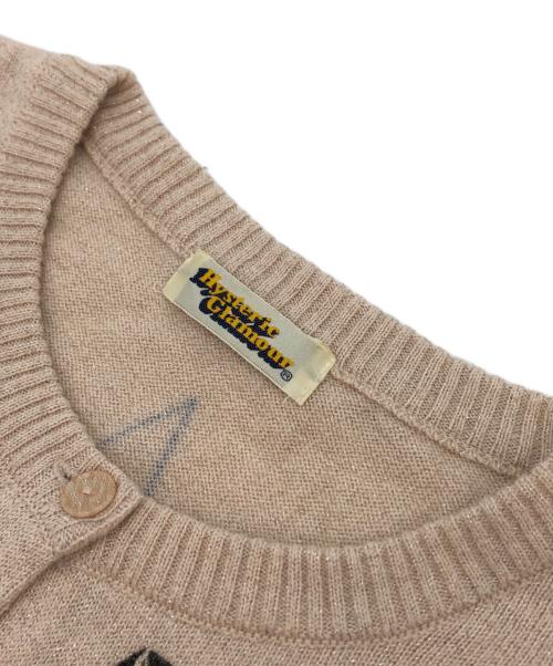Hysteric Glamour（ヒステリックグラマー）Hysteric Glamour (ヒステリックグラマー) 総柄ラメカーディガン ベージュ サイズ:FREEの古着・服飾アイテム