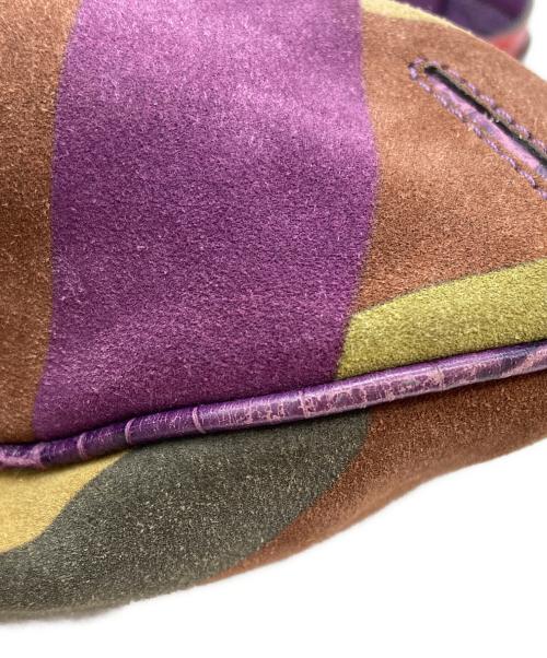 ETRO（エトロ）ETRO (エトロ) スウェードレザープリントバッグ マルチカラーの古着・服飾アイテム