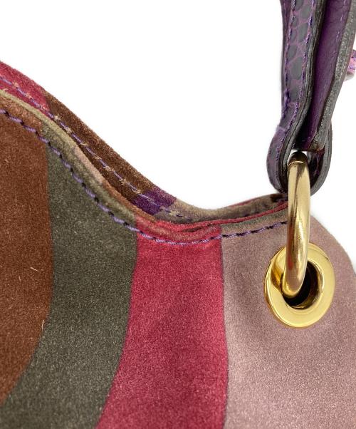 ETRO（エトロ）ETRO (エトロ) スウェードレザープリントバッグ マルチカラーの古着・服飾アイテム