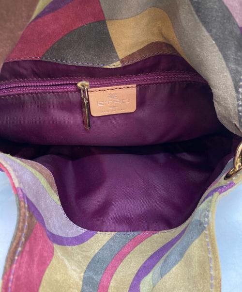 ETRO（エトロ）ETRO (エトロ) スウェードレザープリントバッグ マルチカラーの古着・服飾アイテム