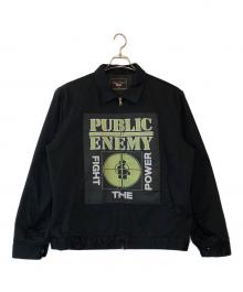 SUPREME×UNDERCOVER×PUBLIC ENEMY（シュプリーム×アンダーカバー×パブリック エネミー）の古着「public enemy Work Jacket」｜ブラック×グリーン