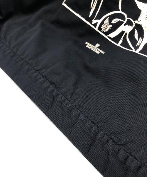 SUPREME（シュプリーム）SUPREME (シュプリーム) UNDERCOVER (アンダーカバー) PUBLIC ENEMY (パブリック エネミー) public enemy Work Jacket ブラック×グリーン サイズ:LARGEの古着・服飾アイテム